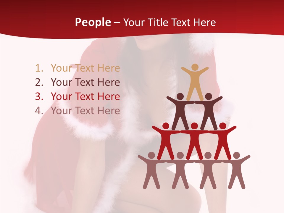 Female Lips Girl PowerPoint Template