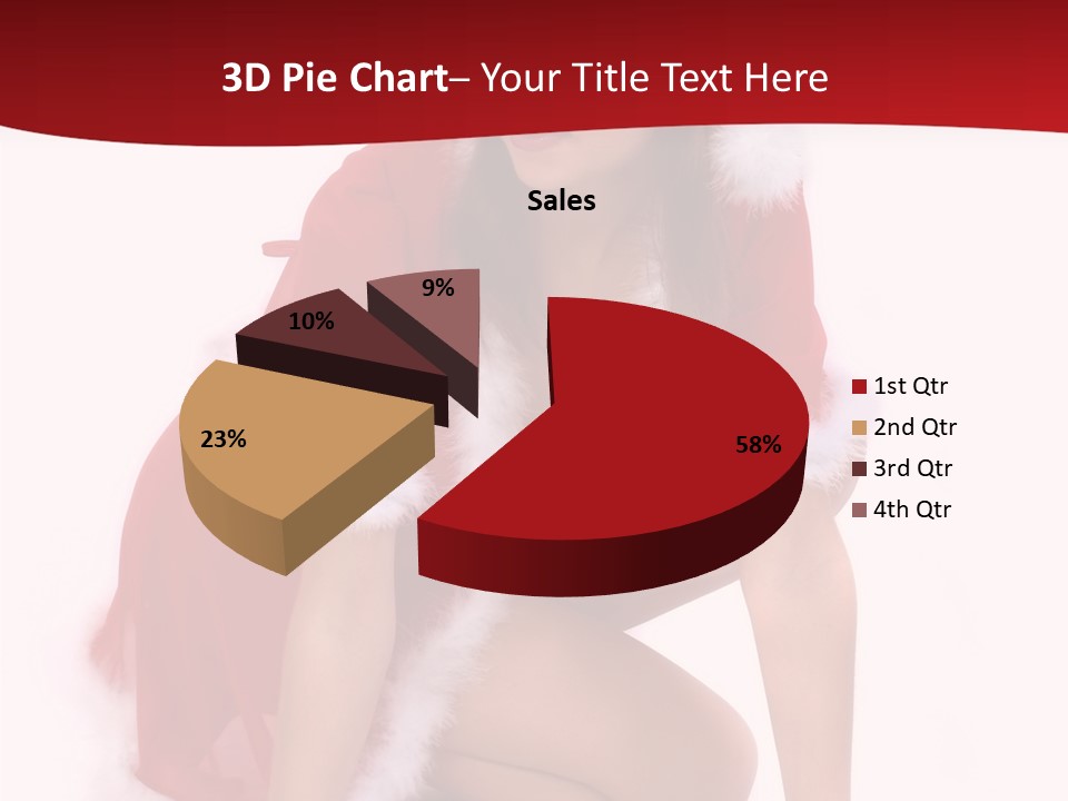Female Lips Girl PowerPoint Template
