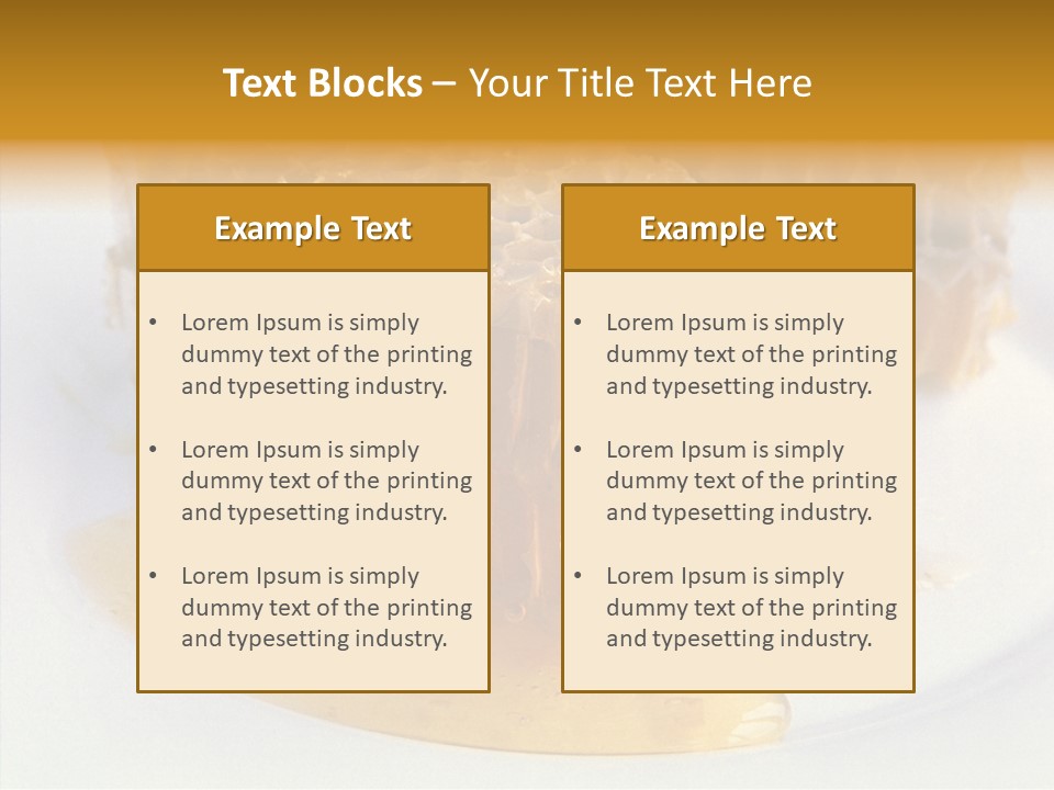 Comb Sugar Liquid PowerPoint Template