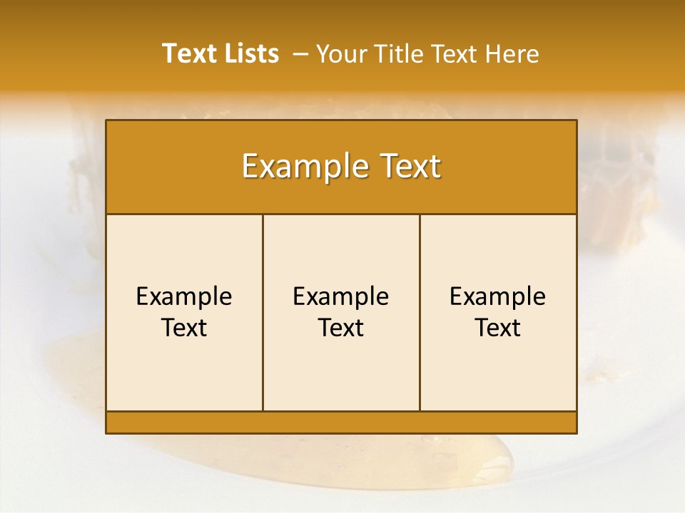 Comb Sugar Liquid PowerPoint Template