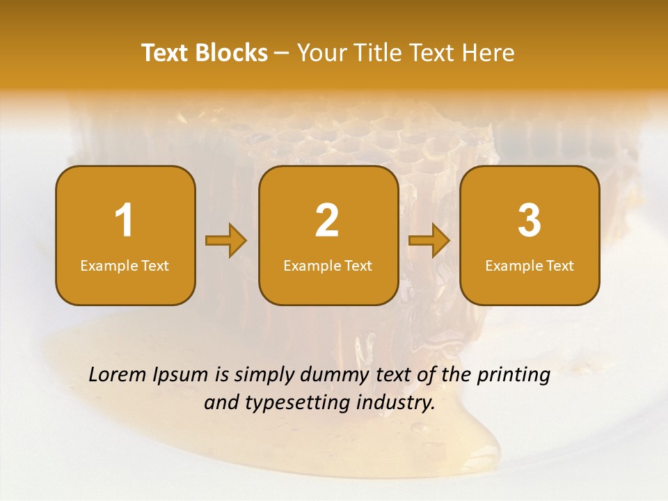 Comb Sugar Liquid PowerPoint Template