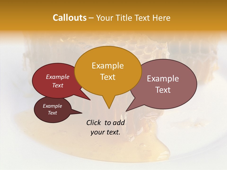Comb Sugar Liquid PowerPoint Template