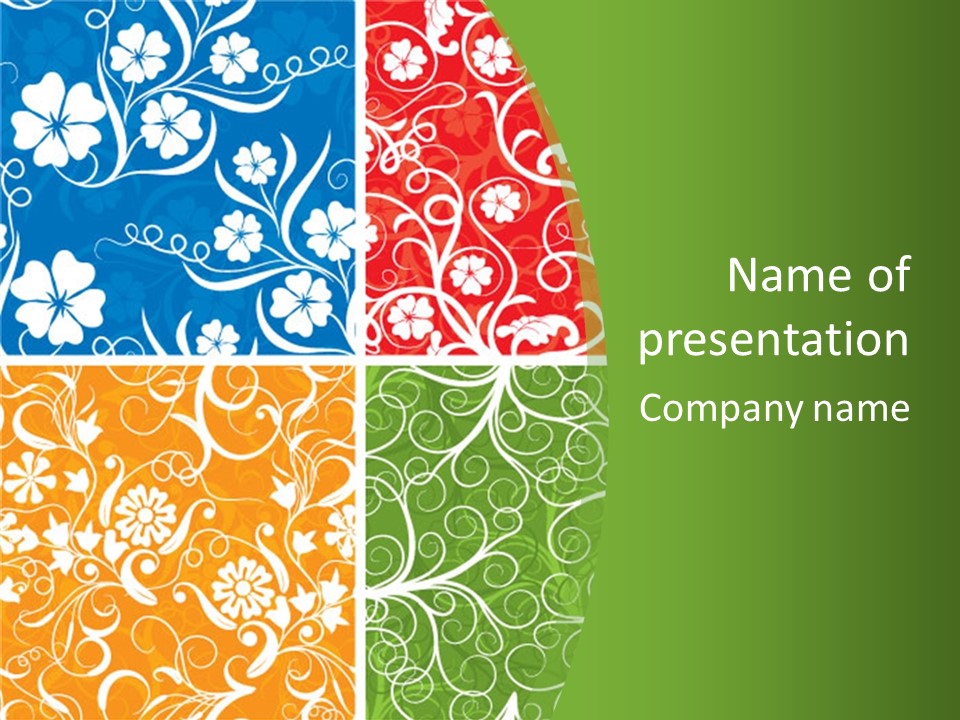 Background Decoration Rectangle PowerPoint Template