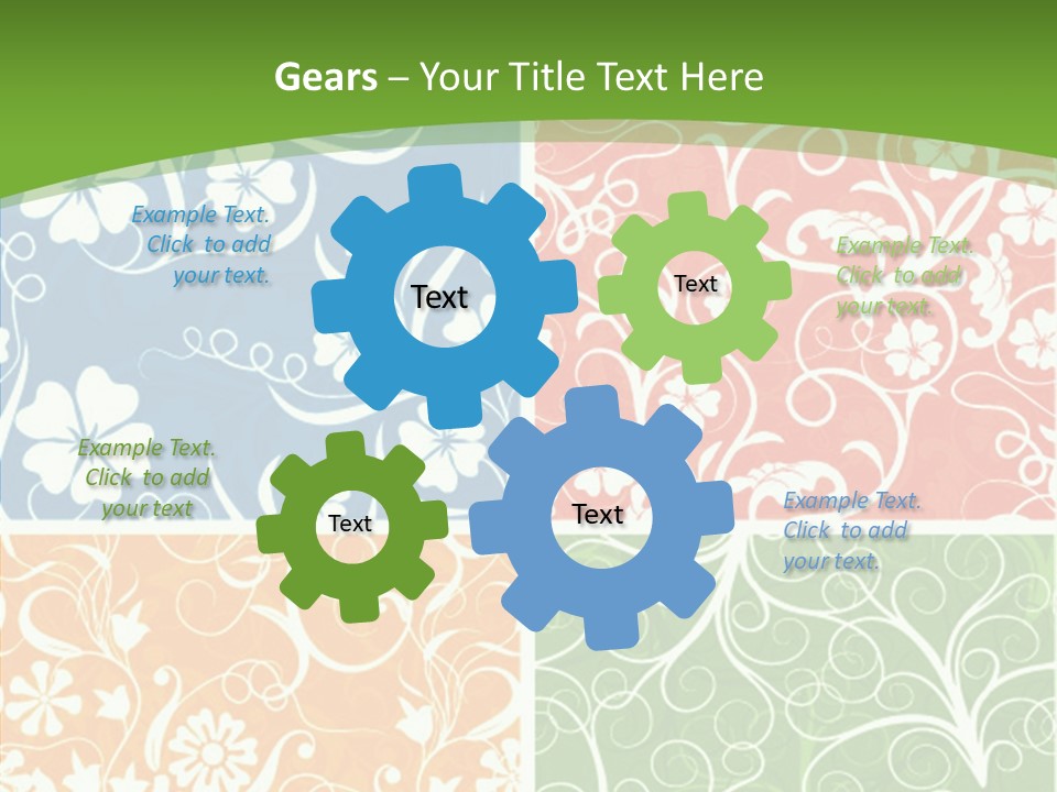 Background Decoration Rectangle PowerPoint Template