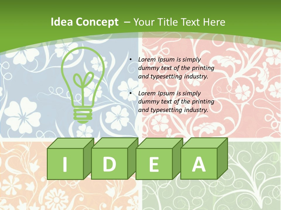 Background Decoration Rectangle PowerPoint Template