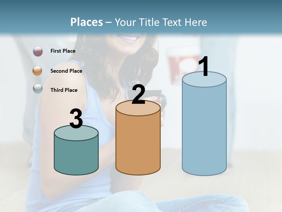 Meeting Character Happy PowerPoint Template