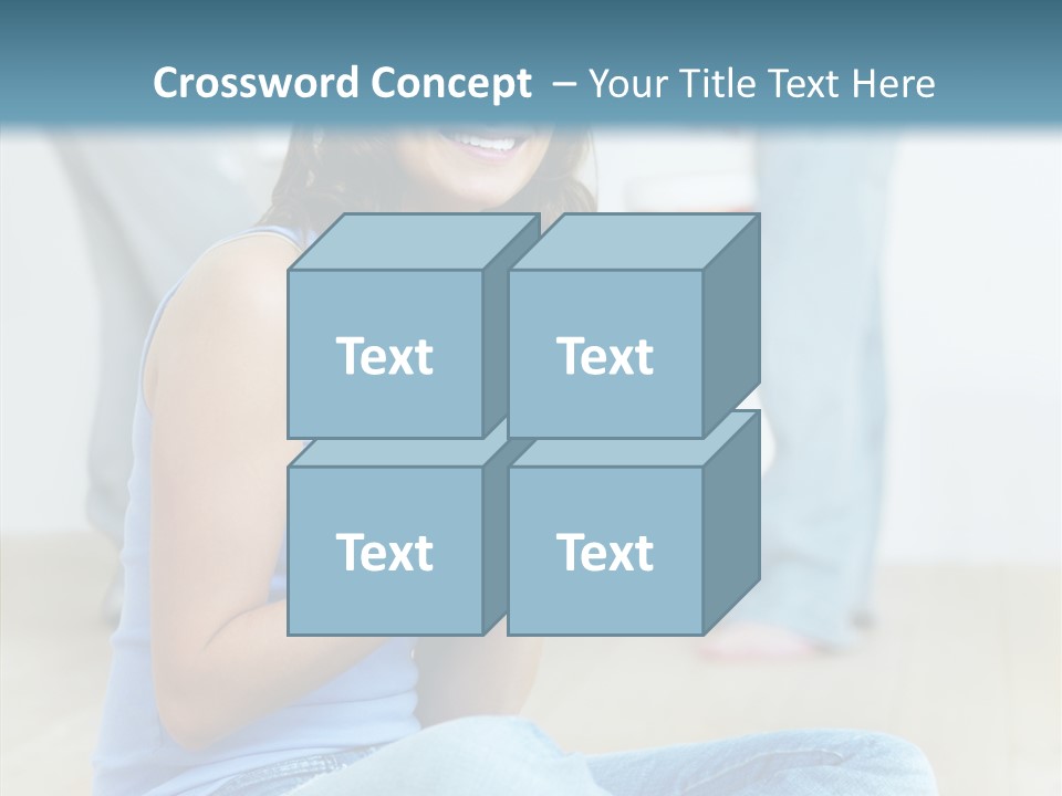 Meeting Character Happy PowerPoint Template