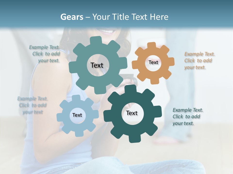 Meeting Character Happy PowerPoint Template