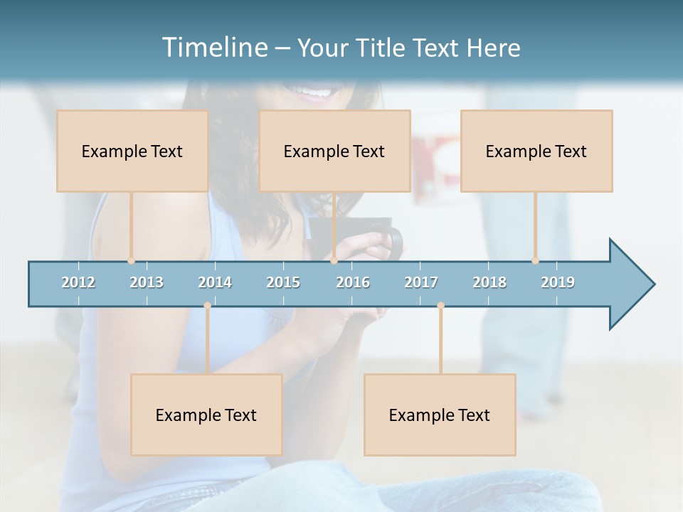 Meeting Character Happy PowerPoint Template