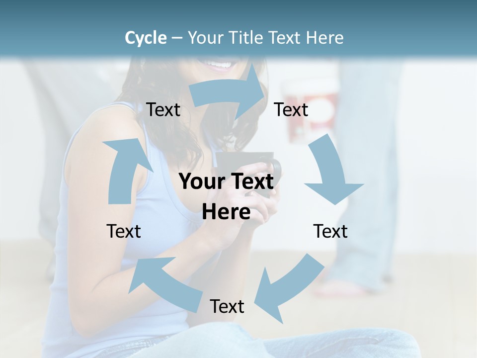 Meeting Character Happy PowerPoint Template