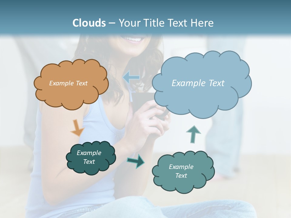 Meeting Character Happy PowerPoint Template