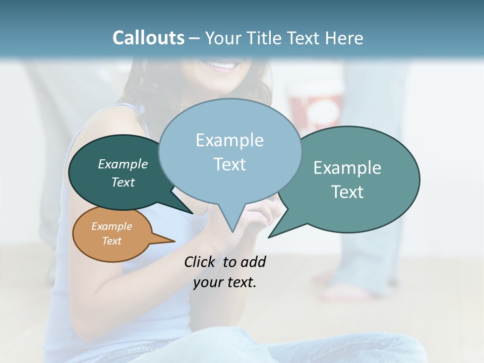 Meeting Character Happy PowerPoint Template