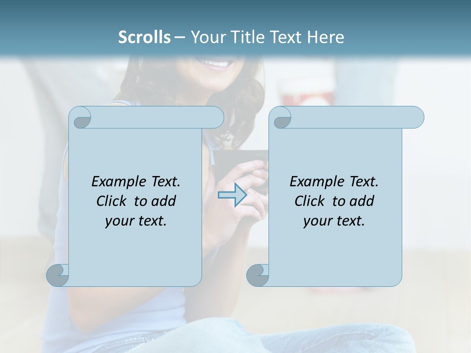 Meeting Character Happy PowerPoint Template