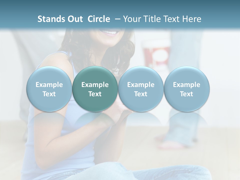 Meeting Character Happy PowerPoint Template