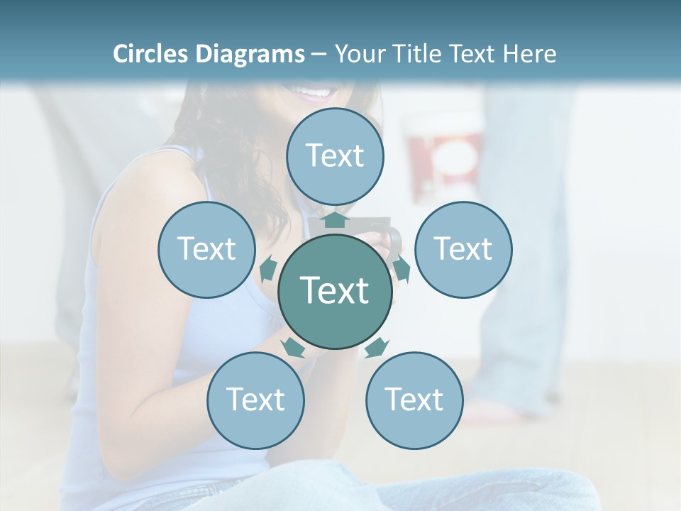 Meeting Character Happy PowerPoint Template