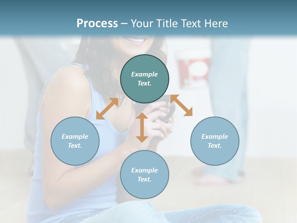 Meeting Character Happy PowerPoint Template