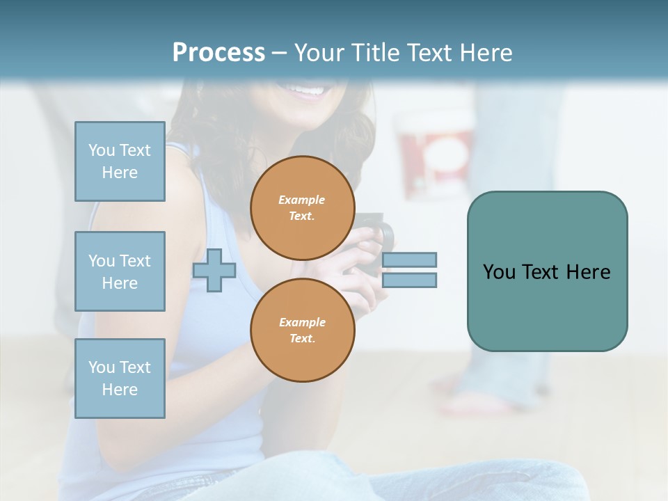 Meeting Character Happy PowerPoint Template