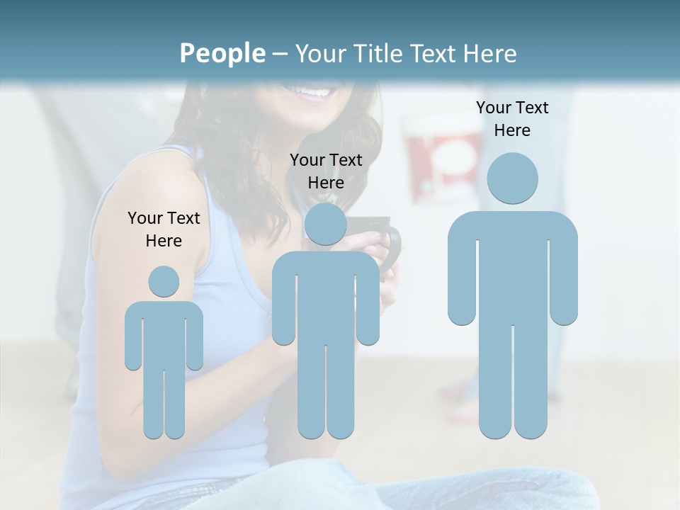 Meeting Character Happy PowerPoint Template