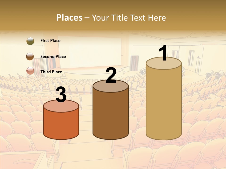 Vector Illustration Rows PowerPoint Template