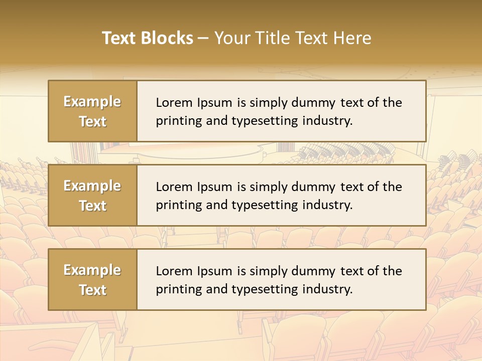 Vector Illustration Rows PowerPoint Template