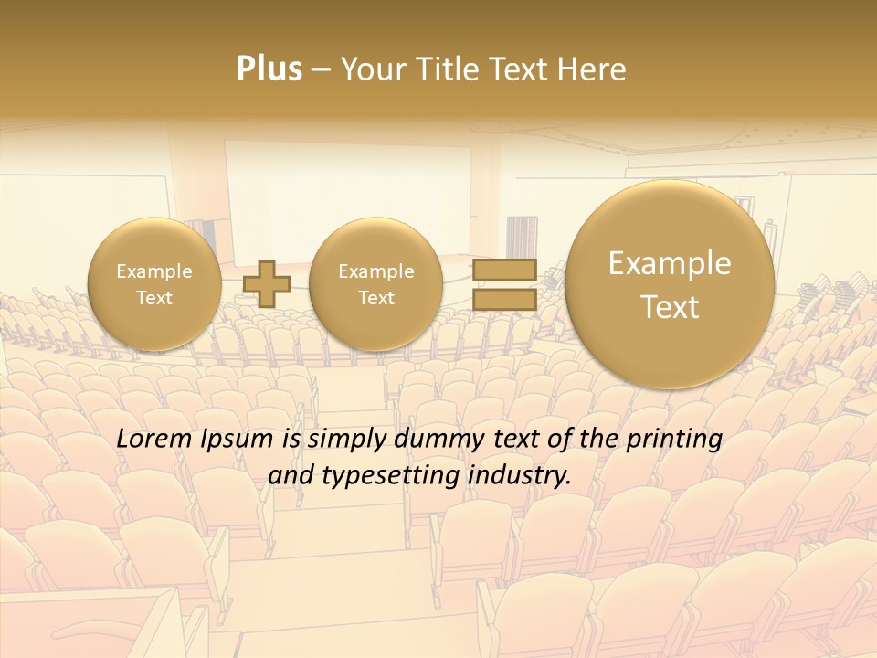 Vector Illustration Rows PowerPoint Template