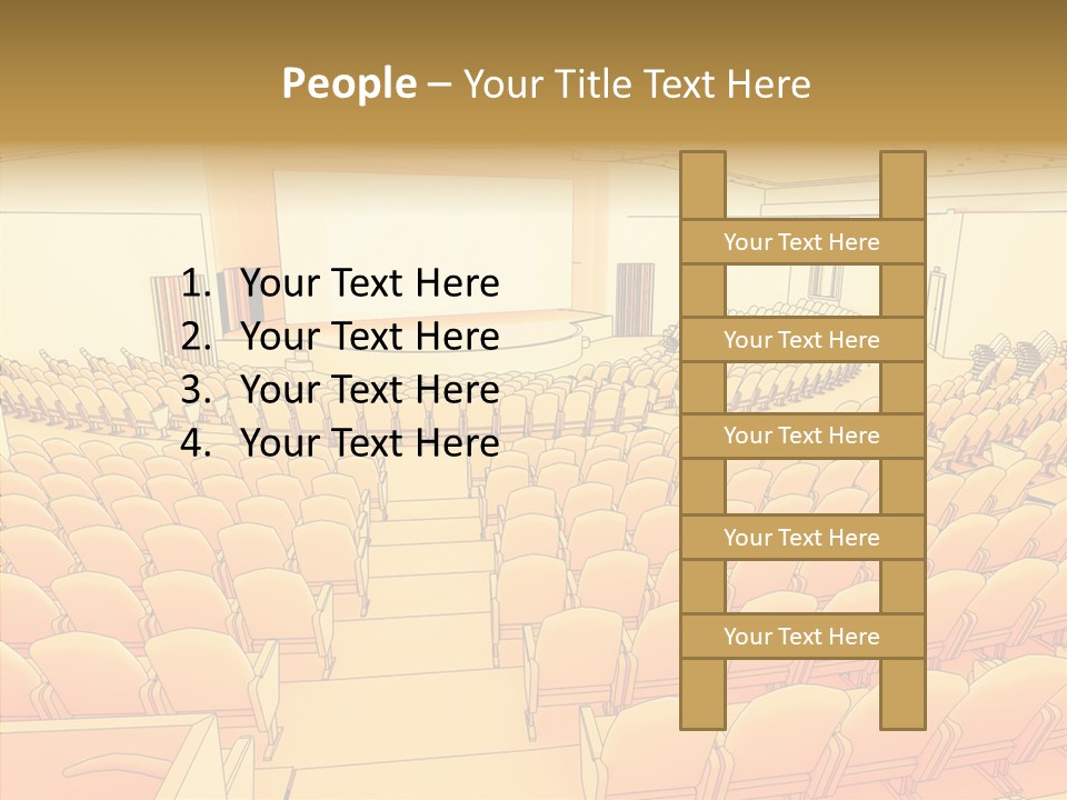 Vector Illustration Rows PowerPoint Template