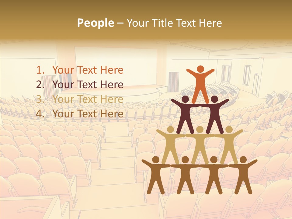 Vector Illustration Rows PowerPoint Template