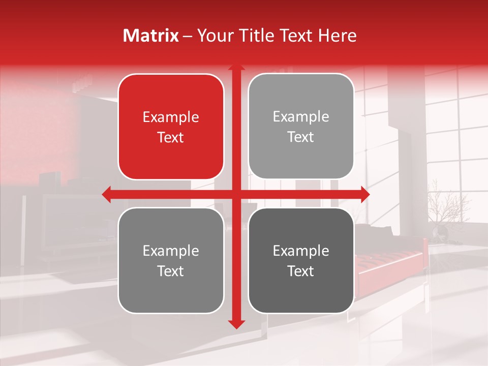 Sofa Beautiful City PowerPoint Template