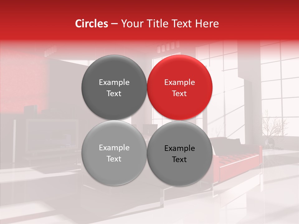 Sofa Beautiful City PowerPoint Template