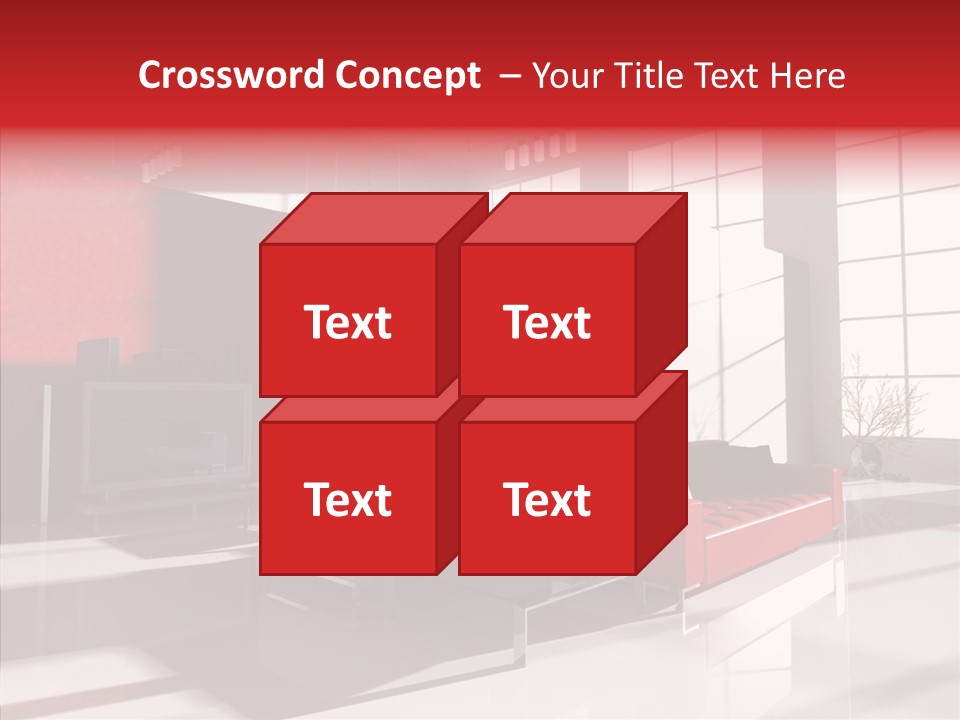 Sofa Beautiful City PowerPoint Template