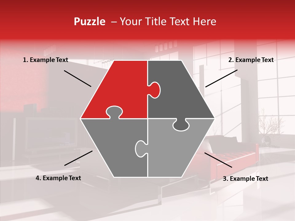 Sofa Beautiful City PowerPoint Template