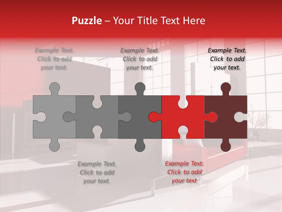 Sofa Beautiful City PowerPoint Template