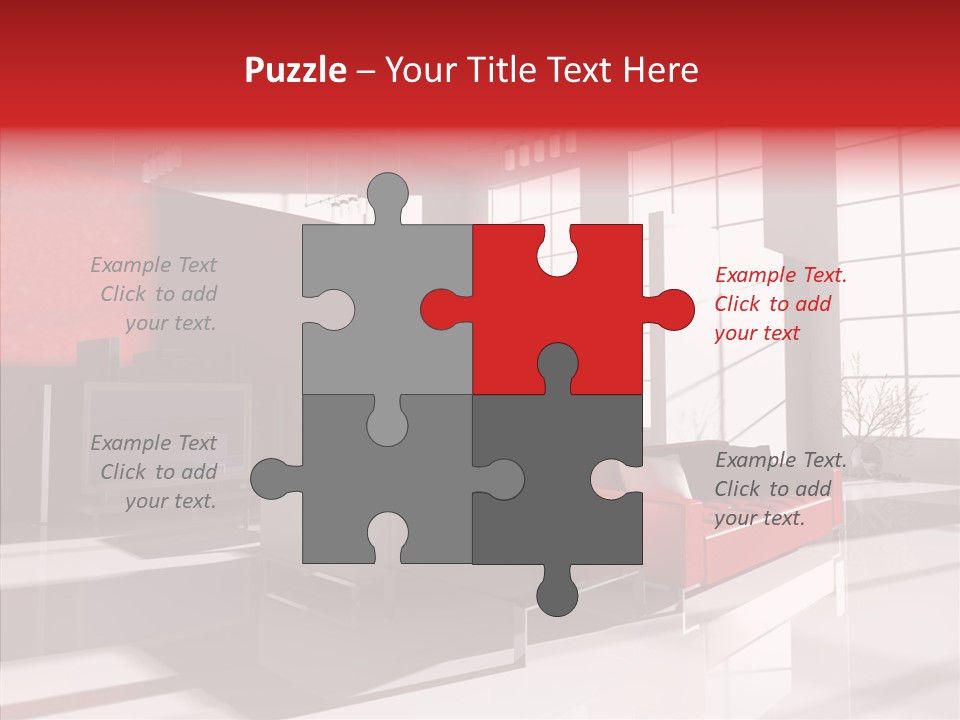 Sofa Beautiful City PowerPoint Template