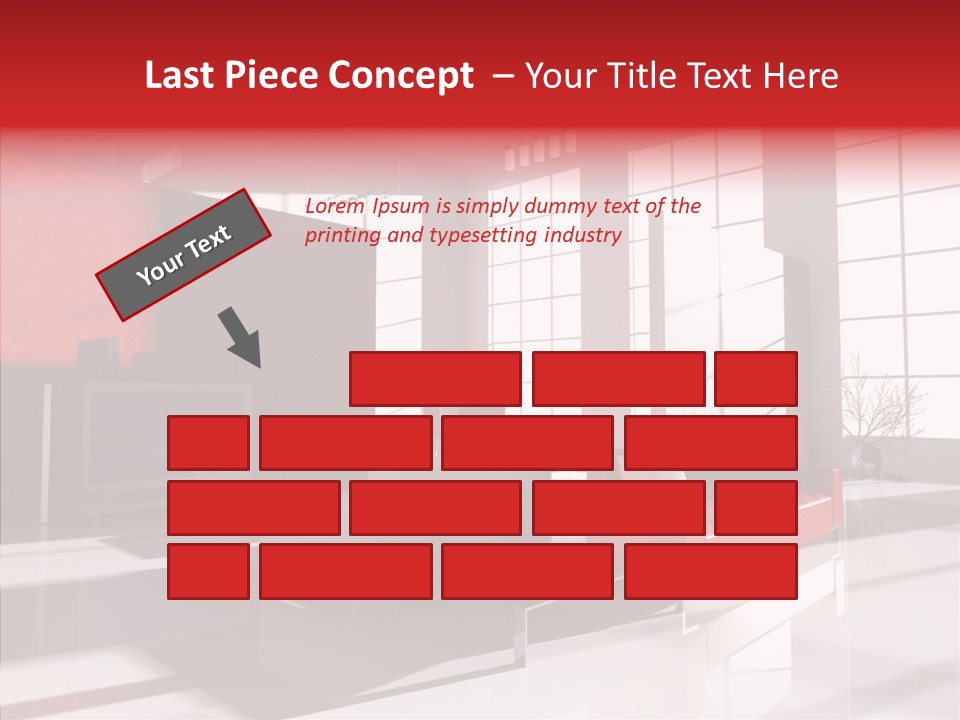 Sofa Beautiful City PowerPoint Template