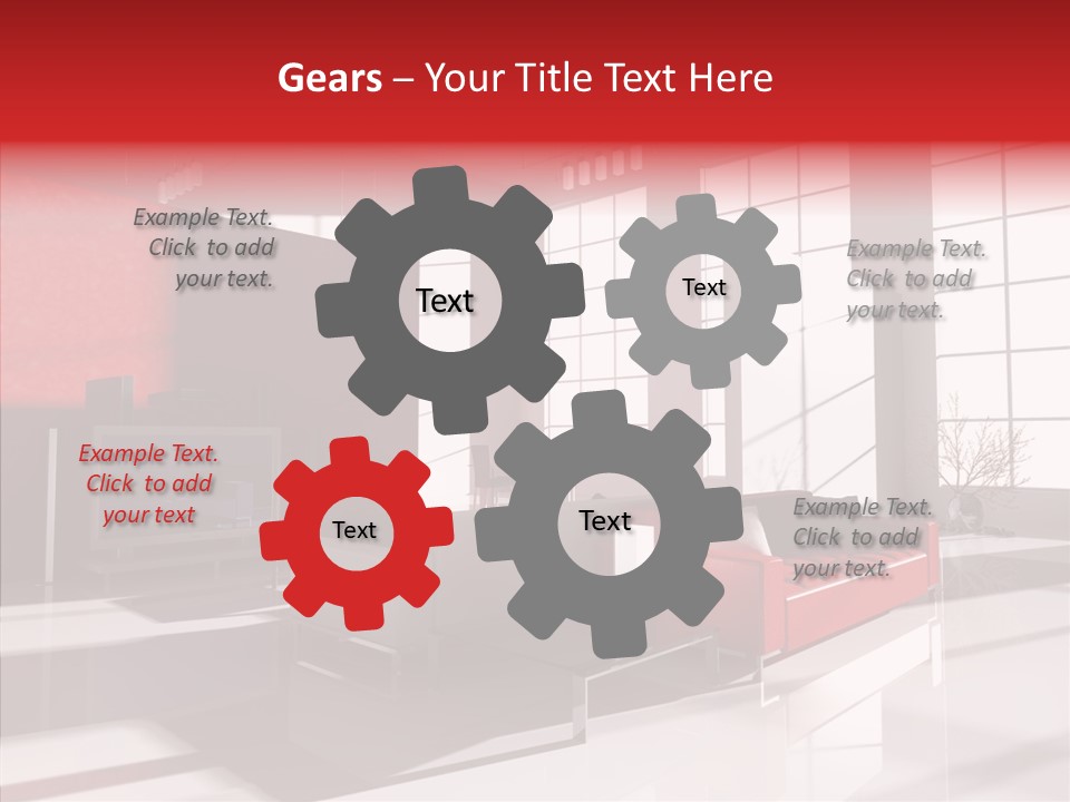 Sofa Beautiful City PowerPoint Template