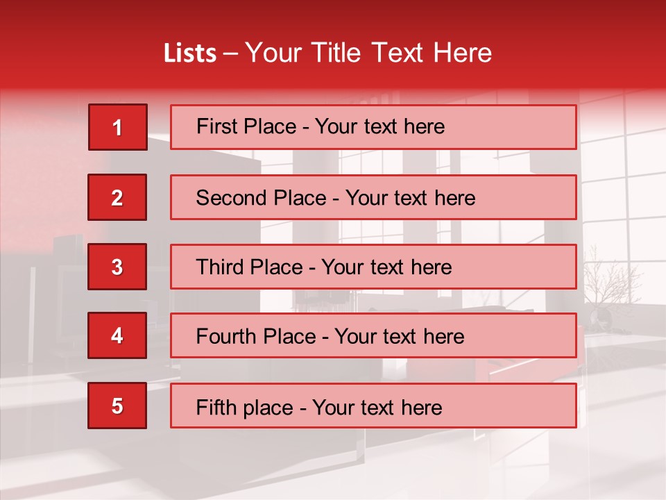 Sofa Beautiful City PowerPoint Template