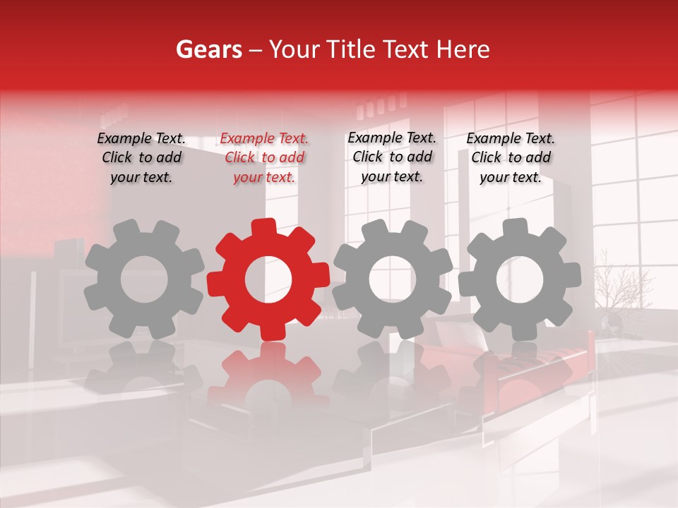 Sofa Beautiful City PowerPoint Template