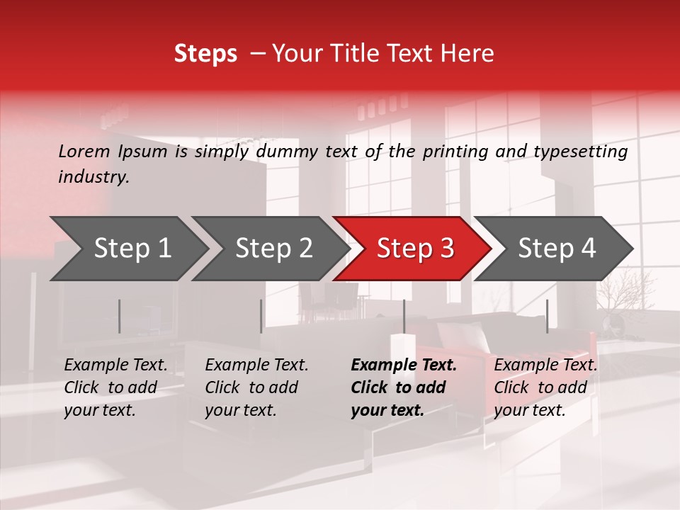Sofa Beautiful City PowerPoint Template