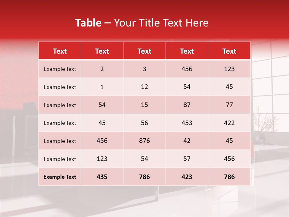 Sofa Beautiful City PowerPoint Template