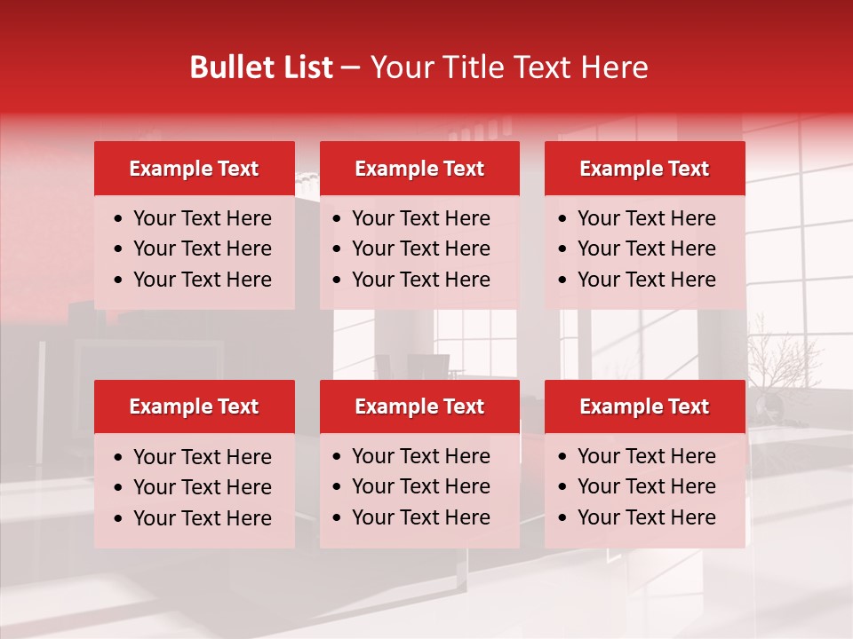 Sofa Beautiful City PowerPoint Template