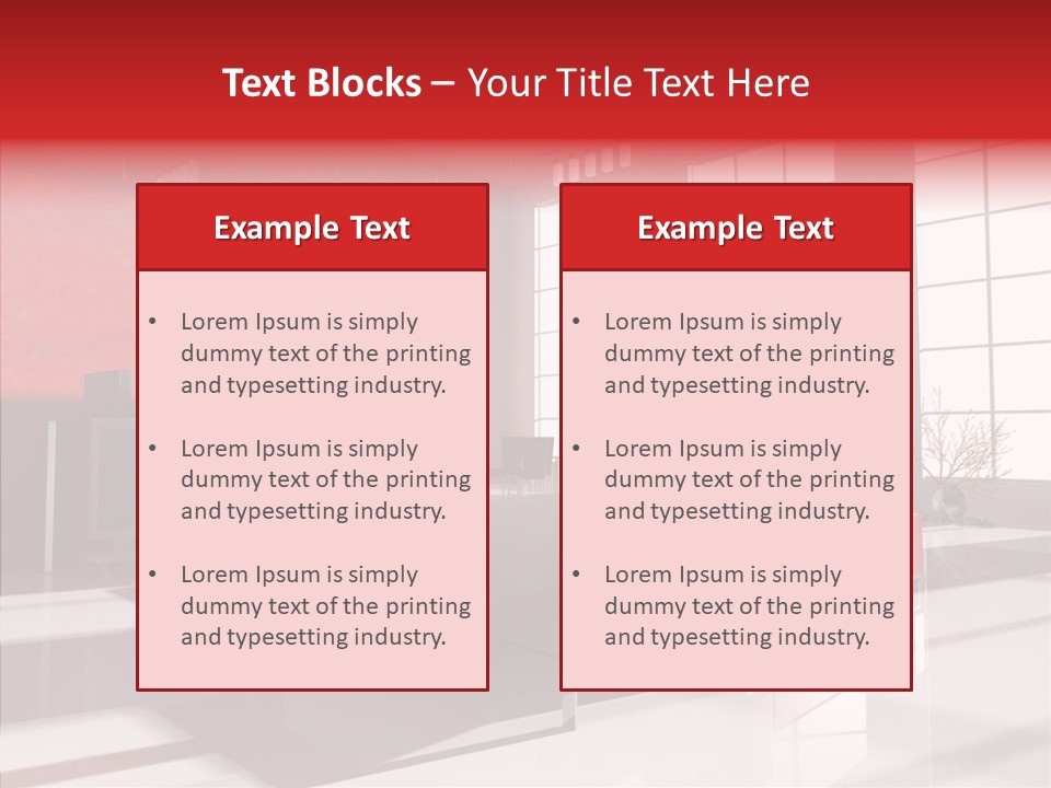 Sofa Beautiful City PowerPoint Template