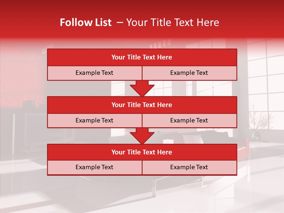 Sofa Beautiful City PowerPoint Template