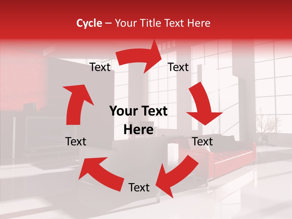 Sofa Beautiful City PowerPoint Template