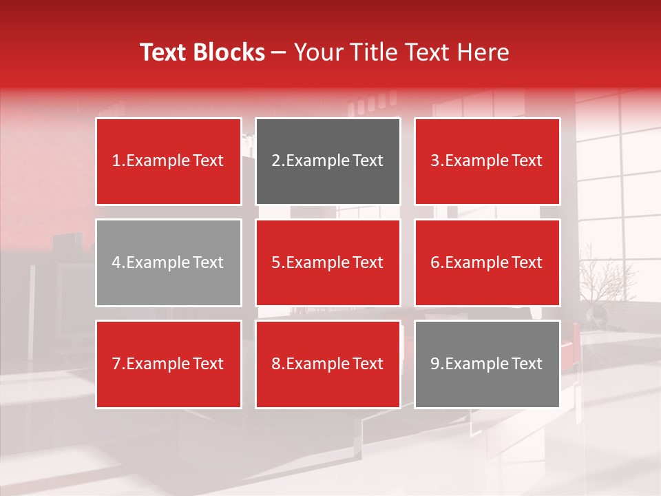 Sofa Beautiful City PowerPoint Template