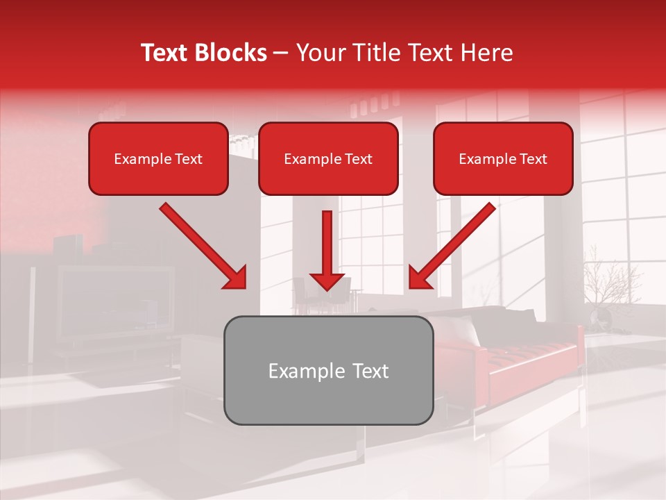 Sofa Beautiful City PowerPoint Template