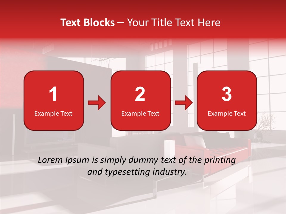 Sofa Beautiful City PowerPoint Template