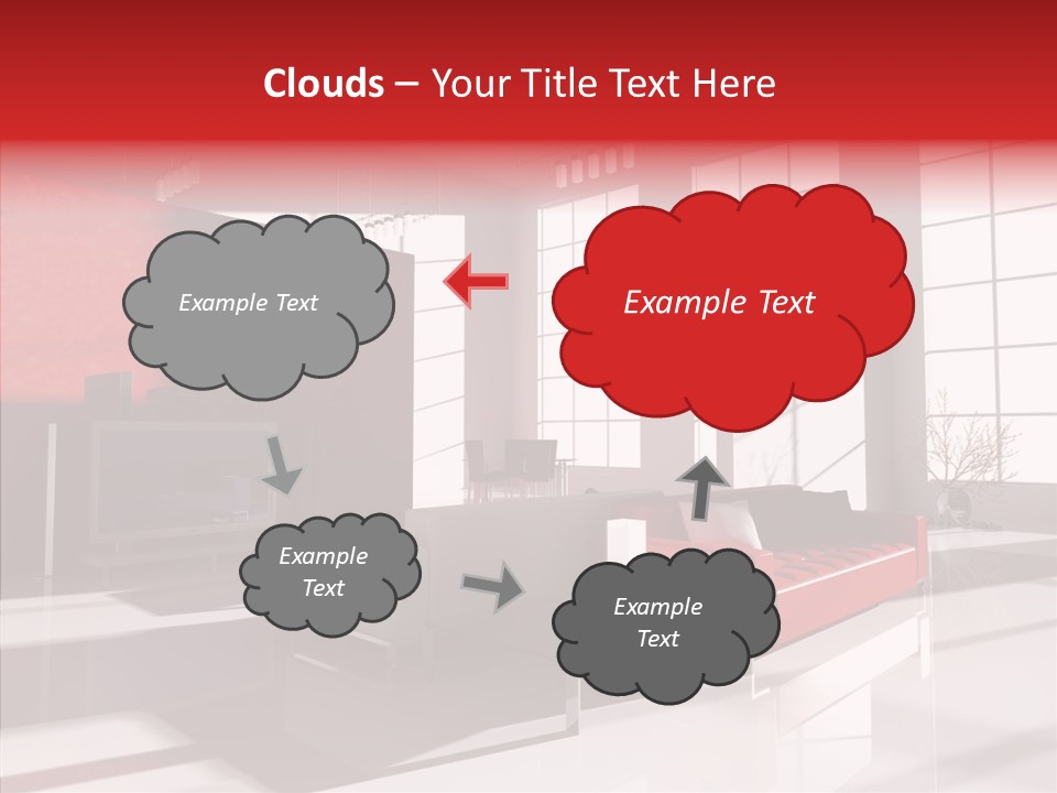 Sofa Beautiful City PowerPoint Template