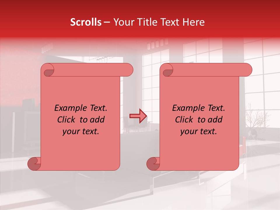 Sofa Beautiful City PowerPoint Template