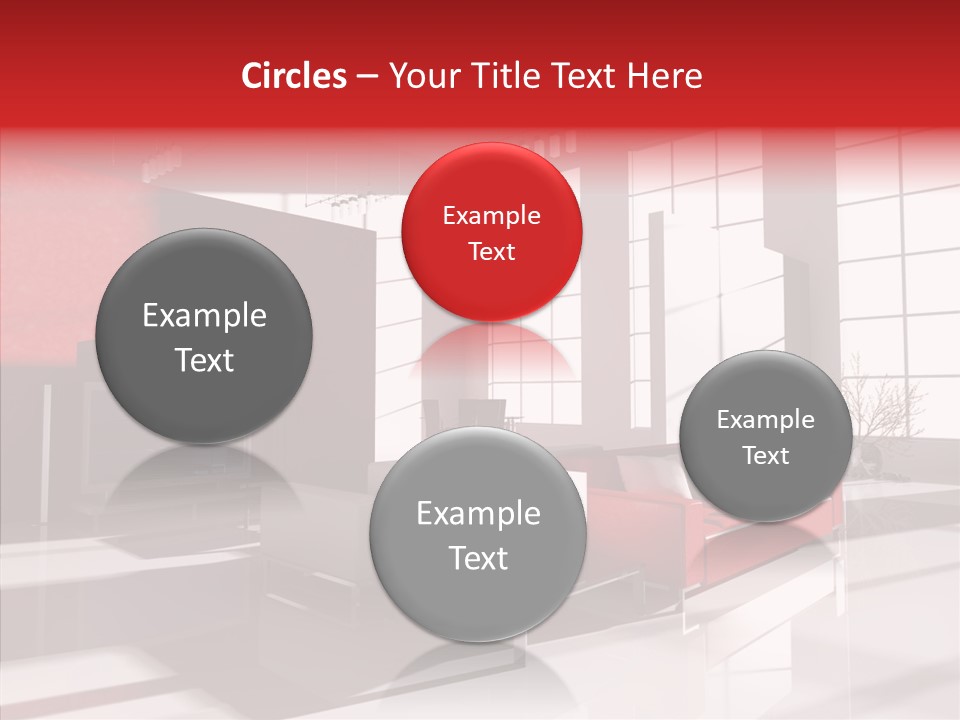 Sofa Beautiful City PowerPoint Template