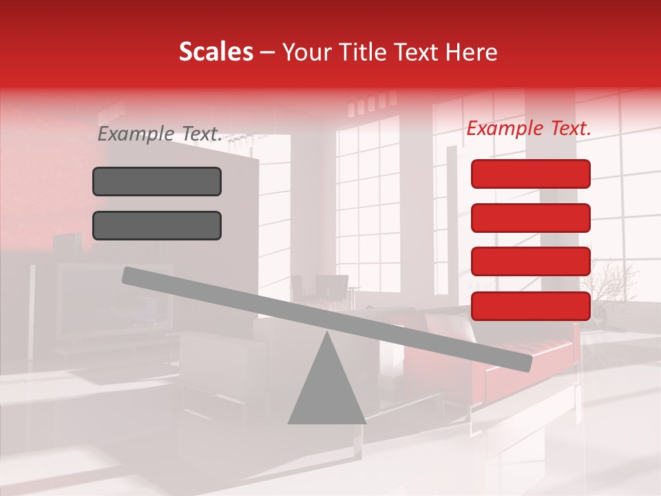 Sofa Beautiful City PowerPoint Template